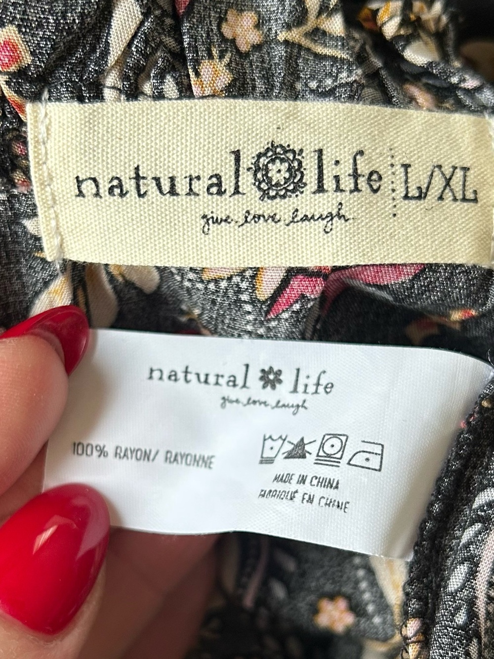 NWOT Natural Life Harley Wild Vines Black Wide-Leg Jumpsuit - Picture 7 of 11